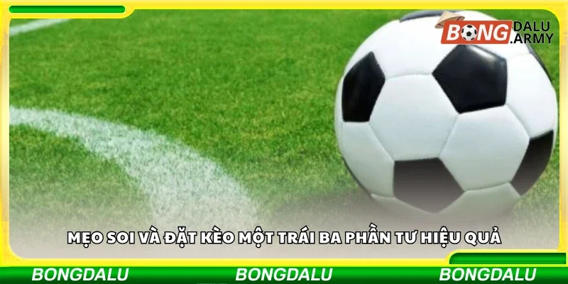 Mẹo soi và đặt kèo một trái ba phần tư hiệu quả